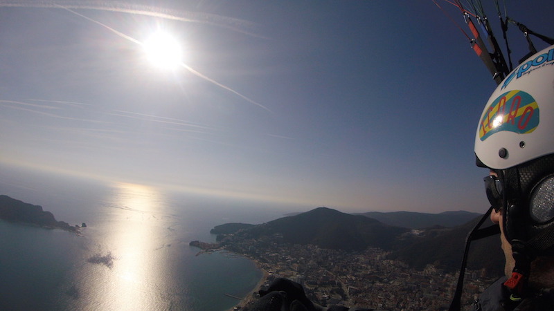 Параглайдинг в Черногории